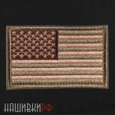 Нашивка флаг США в тонах мультикам