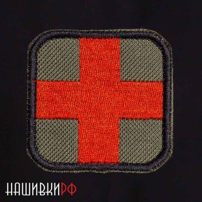 Нашивка красный крест скорой помощи