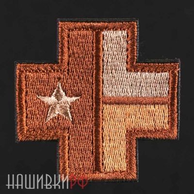 Нашивка крест с флаг техаса