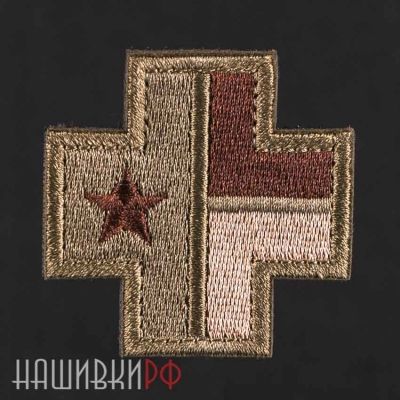 Нашивка флаг техаса в кресте