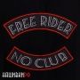 Нашивки байкеров no club / free rider