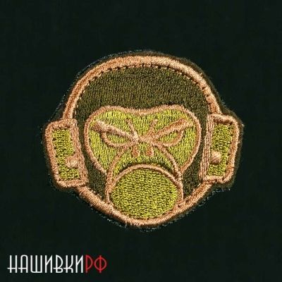 Нашивка на липучке голова обезьяны