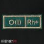 Нашивка группа крови O (I) Rh+