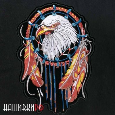 Нашивка на спину оберег байкера