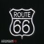 Черная нашивка ROUTE 66
