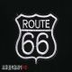Черная нашивка ROUTE 66