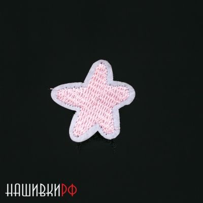 Нашивка розовая звездочка
