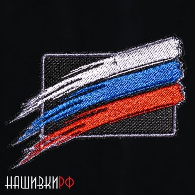 Нашивка флаг России в форме крыла