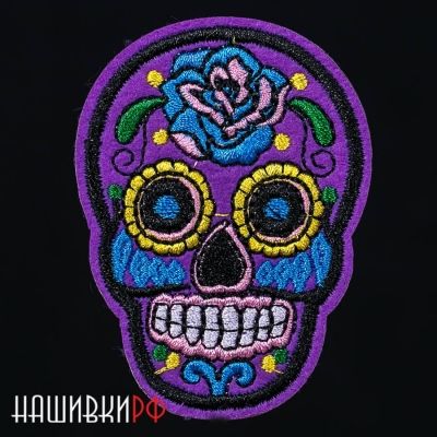 Нашивка мексиканский череп Santa Muerte