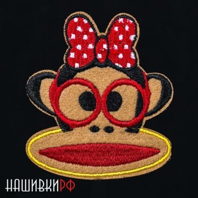 Нашивка симпатичная обезьянка