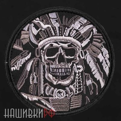 Нашивка череп вождя