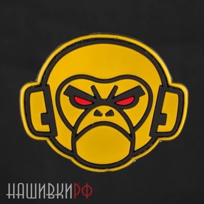 Нашивка голова обезьяны