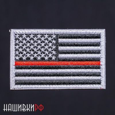Нашивка флаг США. Нашивка на липучке с американским флагом