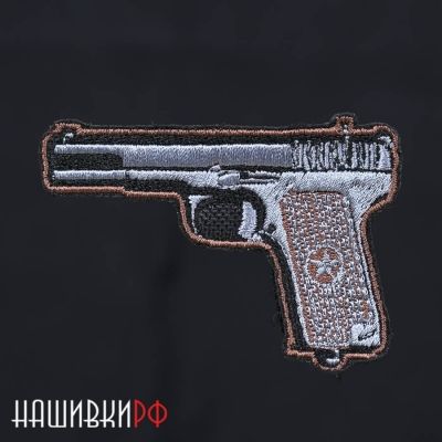 Нашивка на липучке пистолет ТТ