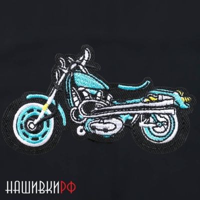 Нашивка с мото байком