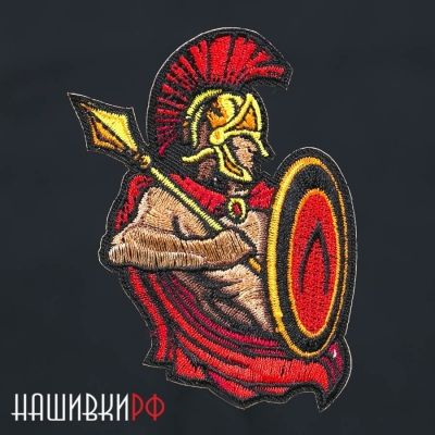 Нашивка для одежды с гладиатором