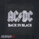 Нашивка AC/DC Black in Black