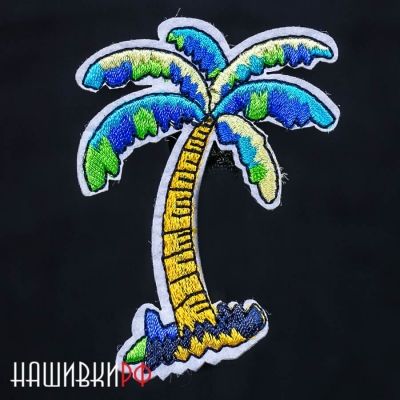 Нашивка с красочной пальмой