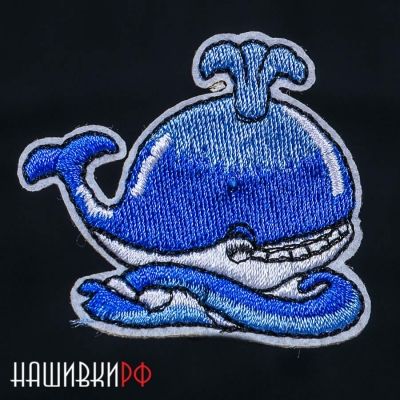 Детская нашивка с китом