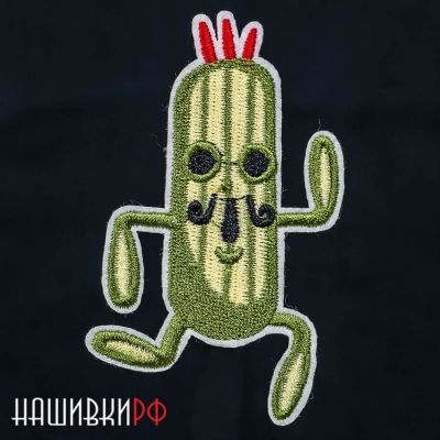 Нашивка кактус человечек