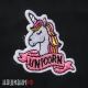 Маленькая нашивка UNICORN с головой единорога