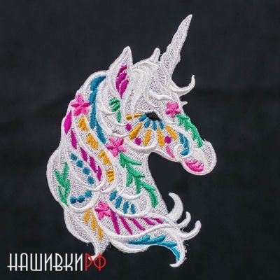 Единорог нашивка для одежды