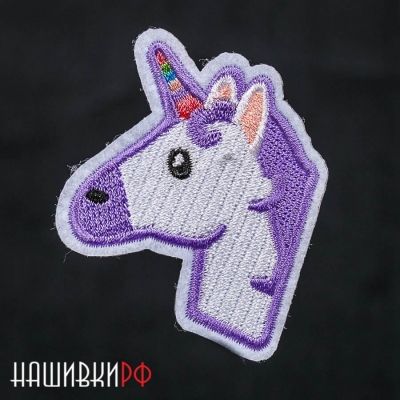 Мини нашивка с единорогом с термо основой