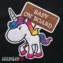 Нашивка baby on board с термо основой