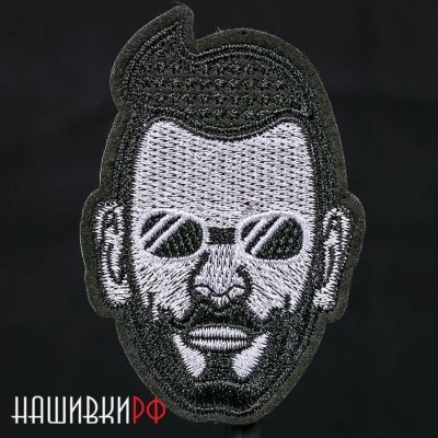 Нашивка бородач на термо основе