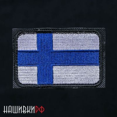 Флаг Финляндии шеврон на липучке