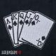 Royal flush - королевская масть, нашивка для одежды