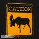 Нашивка с липучкой CAUTION - осторожно лоси