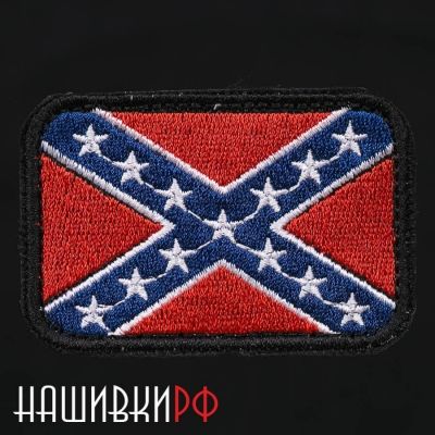Флаг Конфедерации нашивка с липучкой