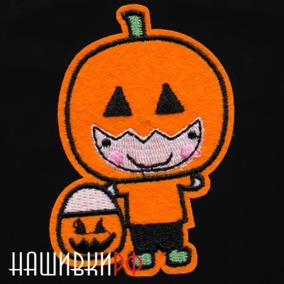 Человечек Хэллоуин термо нашивка
