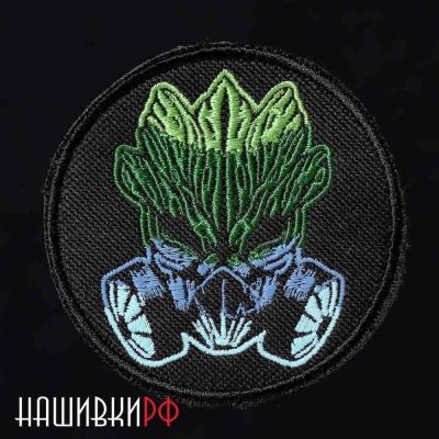Грут (Groot) в противогазе шеврон