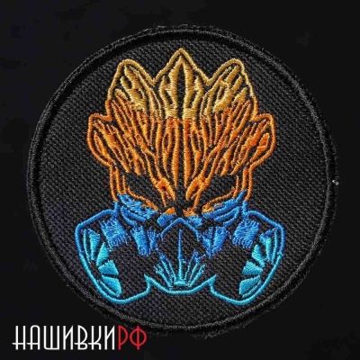 Нашивка с монстром в противогазе