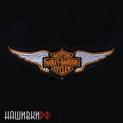Маленькая нагрудная нашивка крылья HARLEY