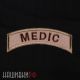 Купить шеврон - нашивку medic для военного врача. Шеврон дугой medic