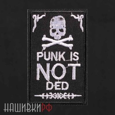 Нашивка punk череп