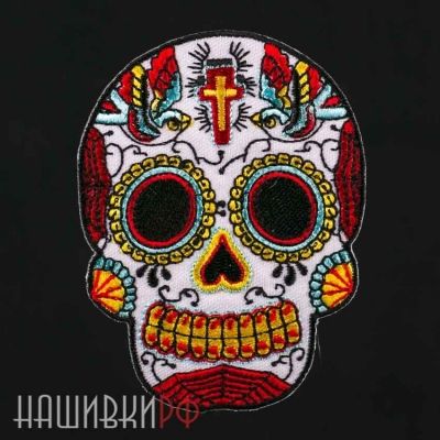 Нашивка мексиканский череп
