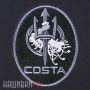 Овальная черная нашивка CHRIS COSTA