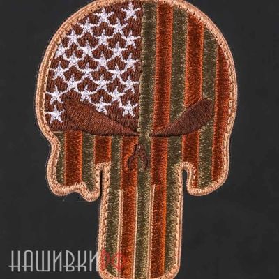 Нашивка череп Каратель